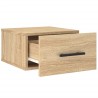Table de chevet murale chêne sonoma 35x35x20 cm 632125632125