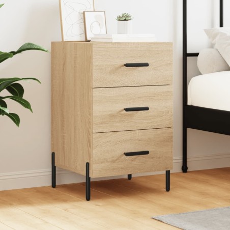 Table de chevet chêne sonoma 40x40x66 cm bois d'ingénierie 632126632126