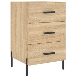 Table de chevet chêne sonoma 40x40x66 cm bois d'ingénierie 632126632126