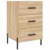 Table de chevet chêne sonoma 40x40x66 cm bois d'ingénierie 632126632126