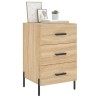 Table de chevet chêne sonoma 40x40x66 cm bois d'ingénierie 632126632126
