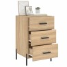 Table de chevet chêne sonoma 40x40x66 cm bois d'ingénierie 632126632126