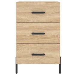 Table de chevet chêne sonoma 40x40x66 cm bois d'ingénierie 632126632126