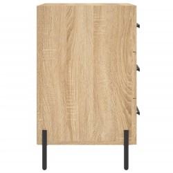 Table de chevet chêne sonoma 40x40x66 cm bois d'ingénierie 632126632126