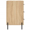 Table de chevet chêne sonoma 40x40x66 cm bois d'ingénierie 632126632126