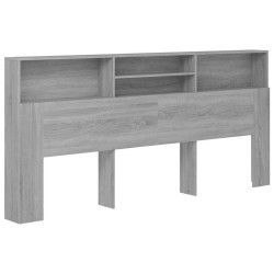Armoire de tête de lit Sonoma gris 220x19x103,5 cm 632129632129