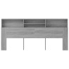 Armoire de tête de lit Sonoma gris 220x19x103,5 cm 632129632129