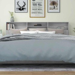 Armoire de tête de lit Sonoma gris 220x19x103,5 cm 632129632129
