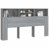 Armoire de tête de lit Sonoma gris 180x19x103,5 cm 632130632130