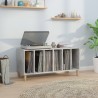 Armoire à disques gris béton 100x38x48 cm bois d'ingénierie 632137632137