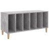 Armoire à disques gris béton 100x38x48 cm bois d'ingénierie 632137632137