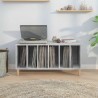 Armoire à disques gris béton 100x38x48 cm bois d'ingénierie 632137632137