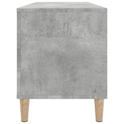 Armoire à disques gris béton 100x38x48 cm bois d'ingénierie 632137632137