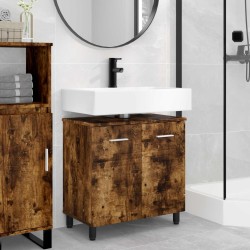Unité de vanité de salle de bain Chêne fumé 60 x 35 x 60 cm 632140632140