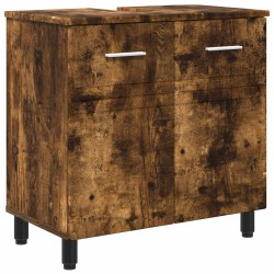 Unité de vanité de salle de bain Chêne fumé 60 x 35 x 60 cm 632140632140