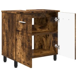 Unité de vanité de salle de bain Chêne fumé 60 x 35 x 60 cm 632140632140