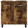 Unité de vanité de salle de bain Chêne fumé 60 x 35 x 60 cm 632140632140