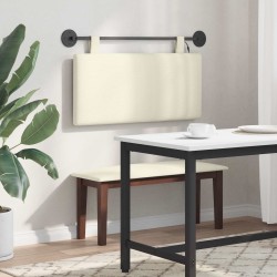 Tête de lit suspendue Crème Tissu en velours côtelé 632142632142