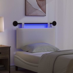 Tête de lit suspendue Crème Tissu en velours côtelé 632142632142