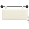 Tête de lit suspendue Crème Tissu en velours côtelé 632142632142