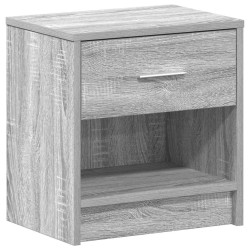 Table de chevet avec tiroir Gris Sonoma 39x28x41 cm 632143632143