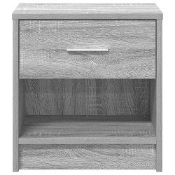 Table de chevet avec tiroir Gris Sonoma 39x28x41 cm 632143632143