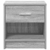 Table de chevet avec tiroir Gris Sonoma 39x28x41 cm 632143632143