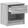 Table de chevet avec tiroir Gris Sonoma 39x28x41 cm 632143632143