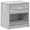Table de chevet avec tiroir Gris Sonoma 39x28x41 cm 632143632143