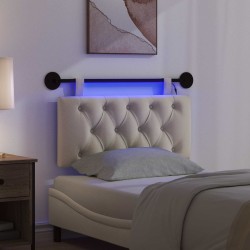 Tête de lit suspendue Avec lumière LED Crème Tissu 632144632144
