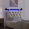 Tête de lit suspendue Avec lumière LED Crème Tissu 632144632144