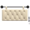 Tête de lit suspendue Avec lumière LED Crème Tissu 632144632144