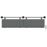 Tête de lit suspendue Avec lumière LED Gris foncé Tissu 632146632146