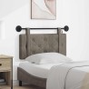 Tête de lit suspendue Avec lumière LED Gris PU antique 632147632147