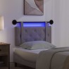 Tête de lit suspendue Avec lumière LED Gris PU antique 632147632147