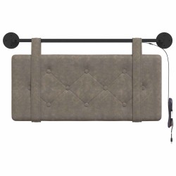 Tête de lit suspendue Avec lumière LED Gris PU antique 632147632147