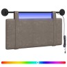 Tête de lit suspendue Avec lumière LED Gris PU antique 632148632148