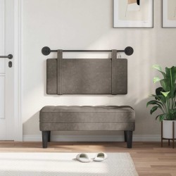 Tête de lit suspendue Avec lumière LED Gris PU antique 632148632148