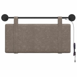 Tête de lit suspendue Avec lumière LED Gris PU antique 632148632148