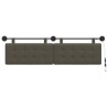 Tête de lit suspendue Avec lumière LED Gris Simili cuir 632149632149