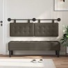 Tête de lit suspendue Avec lumière LED Gris Simili cuir 632150632150