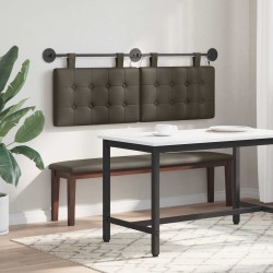 Tête de lit suspendue Avec lumière LED Gris Simili cuir 632150632150