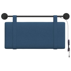 Tête de lit suspendue Avec lumière LED Bleu Tissu 632152632152