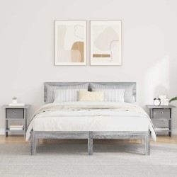 Table de chevet avec tiroir 2 pcs Gris Sonoma 41 x 40 x 45 cm 632153632153