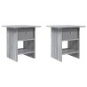 Table de chevet avec tiroir 2 pcs Gris Sonoma 41 x 40 x 45 cm 632153632153
