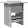 Table de chevet avec tiroir 2 pcs Gris Sonoma 41 x 40 x 45 cm 632153632153