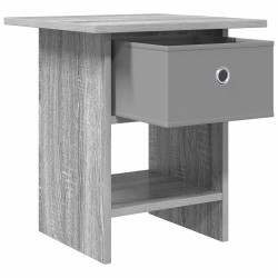 Table de chevet avec tiroir 2 pcs Gris Sonoma 41 x 40 x 45 cm 632153632153