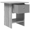 Table de chevet avec tiroir 2 pcs Gris Sonoma 41 x 40 x 45 cm 632153632153