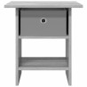 Table de chevet avec tiroir 2 pcs Gris Sonoma 41 x 40 x 45 cm 632153632153