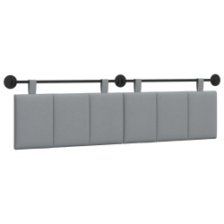 Tête de lit suspendue Gris clair Tissu 632154632154
